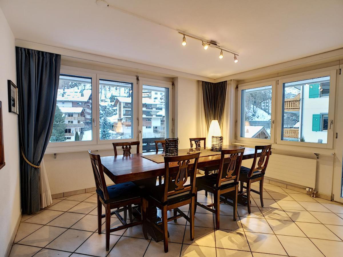 Ferienwohnung L'Attila - Big And Cozy Flat In The Center 7 Beds Zermatt Exterior foto