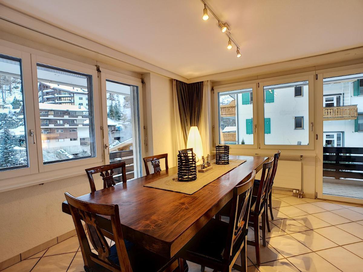 Ferienwohnung L'Attila - Big And Cozy Flat In The Center 7 Beds Zermatt Exterior foto